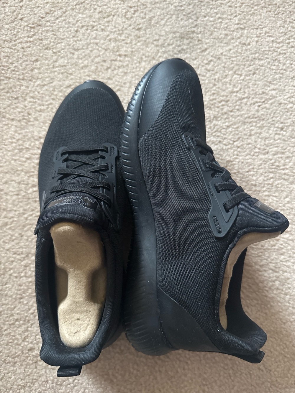 Skechers Black Low-Top Knit Sneakers
